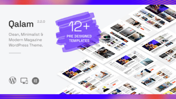 Qalam Theme GPL v2.1.1 – NewsPaper and Magazine WordPress Theme