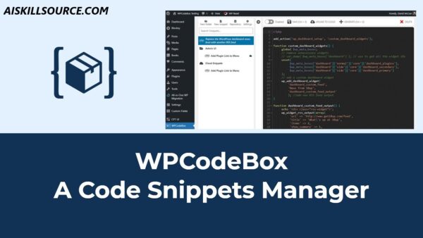 WPCodeBox Plugin AiSS v1.0.3 – Add Any Code Snippets to WordPress