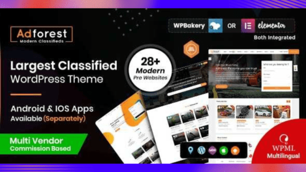 AdForest Theme GPL v5.1.9 – Classified Ads WP Theme