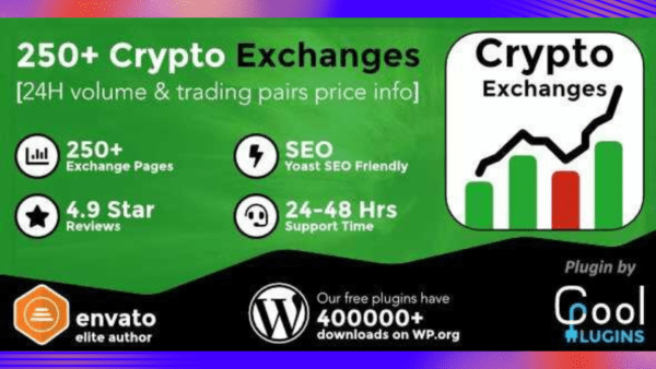 Cryptocurrency Exchanges List Pro GPL v2.8.7 – WordPress Plugin