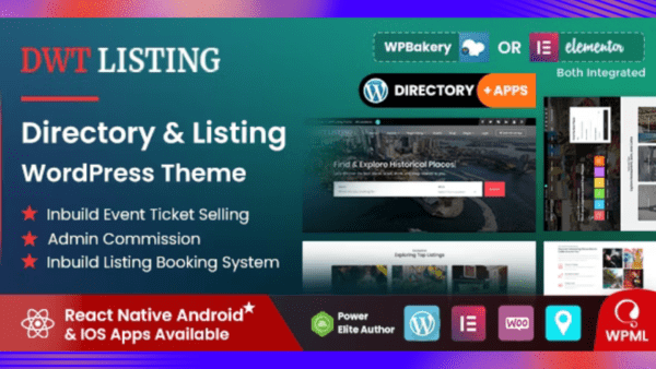 DWT Listing GPL v3.3.4 – Directory & Listing WordPress Theme