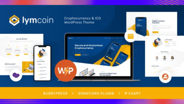 Lymcoin Theme GPL v1.3.10 | ICO Cryptocurrency WordPress Theme