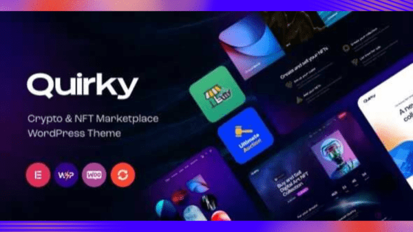 Quirky Theme GPL v1.10 – NFT, Token & Blockchain WCFM Marketplace WordPress Theme