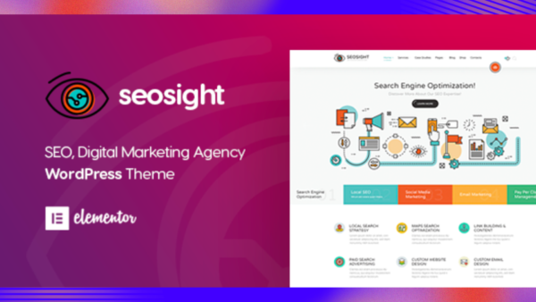 Seosight Theme GPL v5.40.0 – SEO, Digital Marketing Agency Website with SHOP