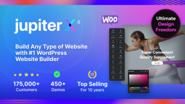 JupiterX Theme GPL v4.8.6 – Elementor Multi-Purpose Responsive Websites