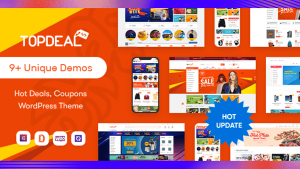 TopDeal Theme GPL v2.3.16 – Multi-Vendor Marketplace Elementor WooCommerce WordPress