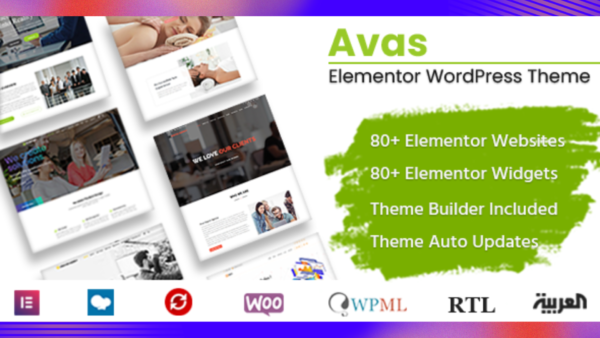 Avas Theme GPL v6.7.4 – Elementor WordPress Theme