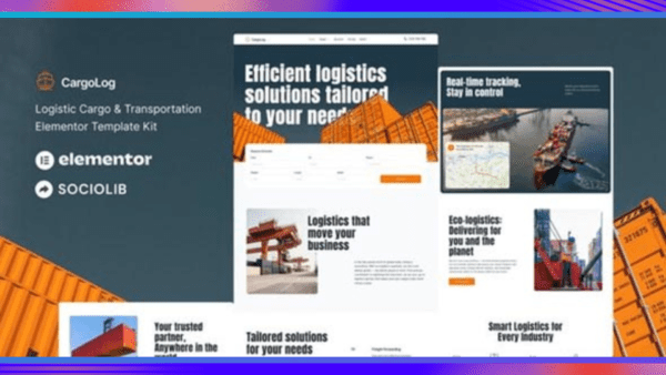 CargoLog Template Kit GPL v1.0 – Logistic Cargo & Transportation