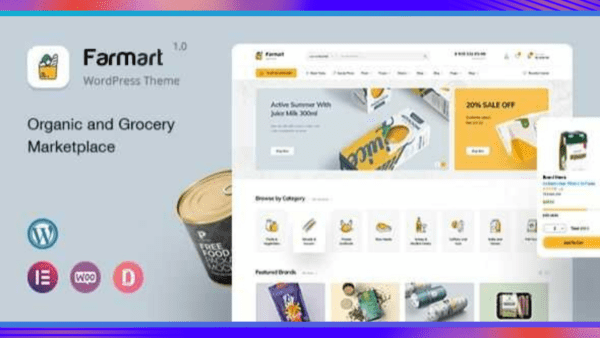 Farmart Theme GPL v1.2.6 – Organic & Grocery Marketplace WordPress Theme