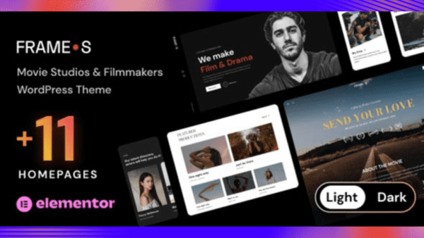 Frames Theme GPL v1.5.2- Movie Studios & Filmmakers WordPress theme