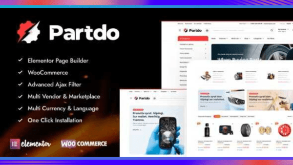 Partdo Theme GPL v1.3.3 – Auto Parts and Tools Shop WooCommerce Theme