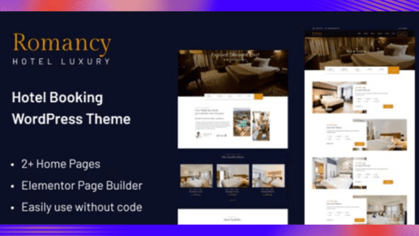 Romancy Theme GPL v1.2.4- Hotel Booking WordPress Theme