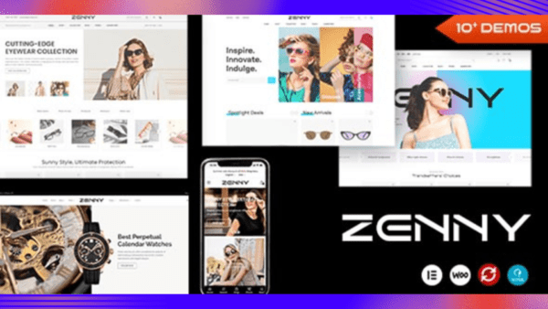 Zenny Theme GPL v1.7.5- Eyewear & Glasses Elementor WooCommerce WordPress Theme